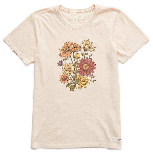 Women's Autumn Florals Short Sleeve Crusher Tee