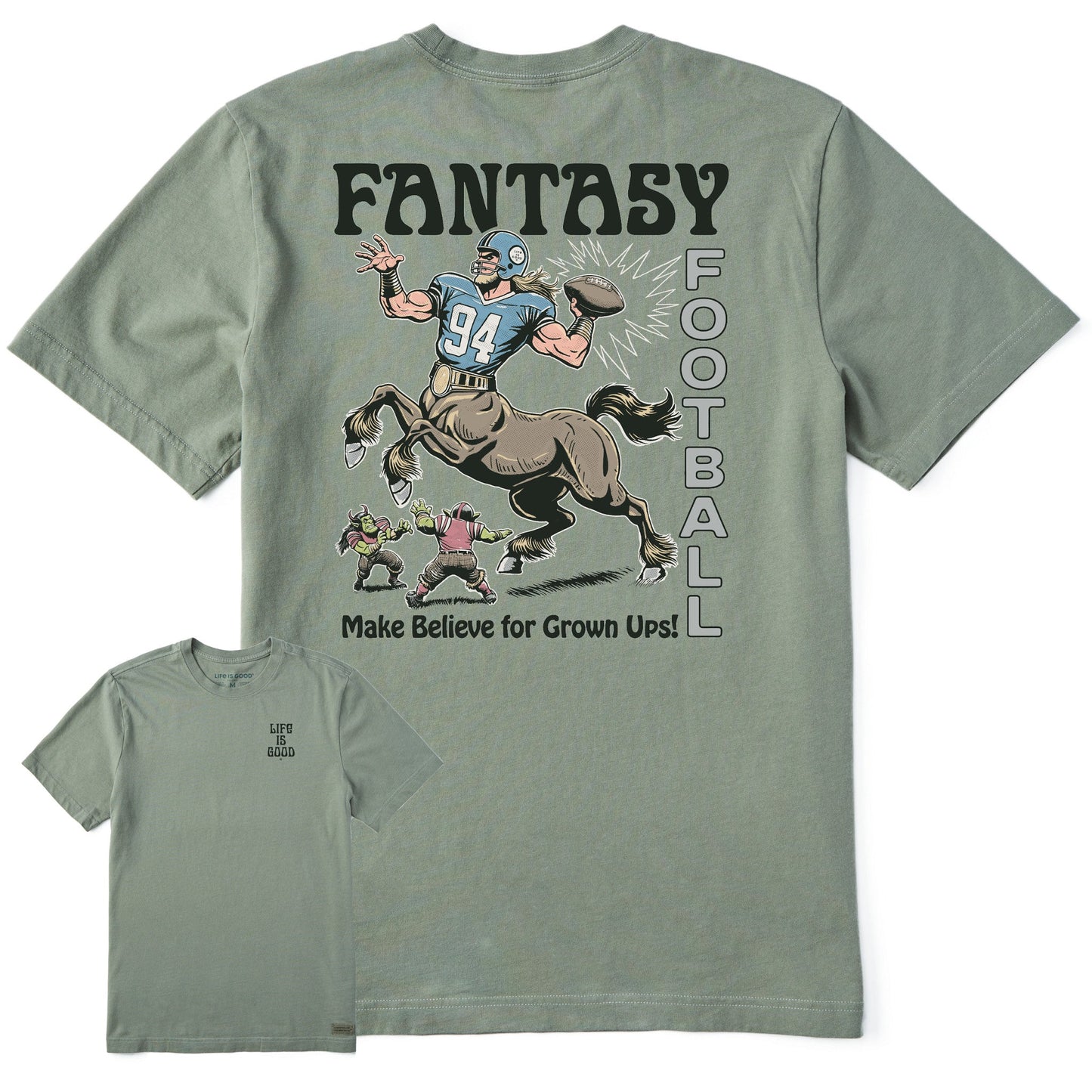 Men's Fantasy Football Centaur Short Sleeve Crusher Tee