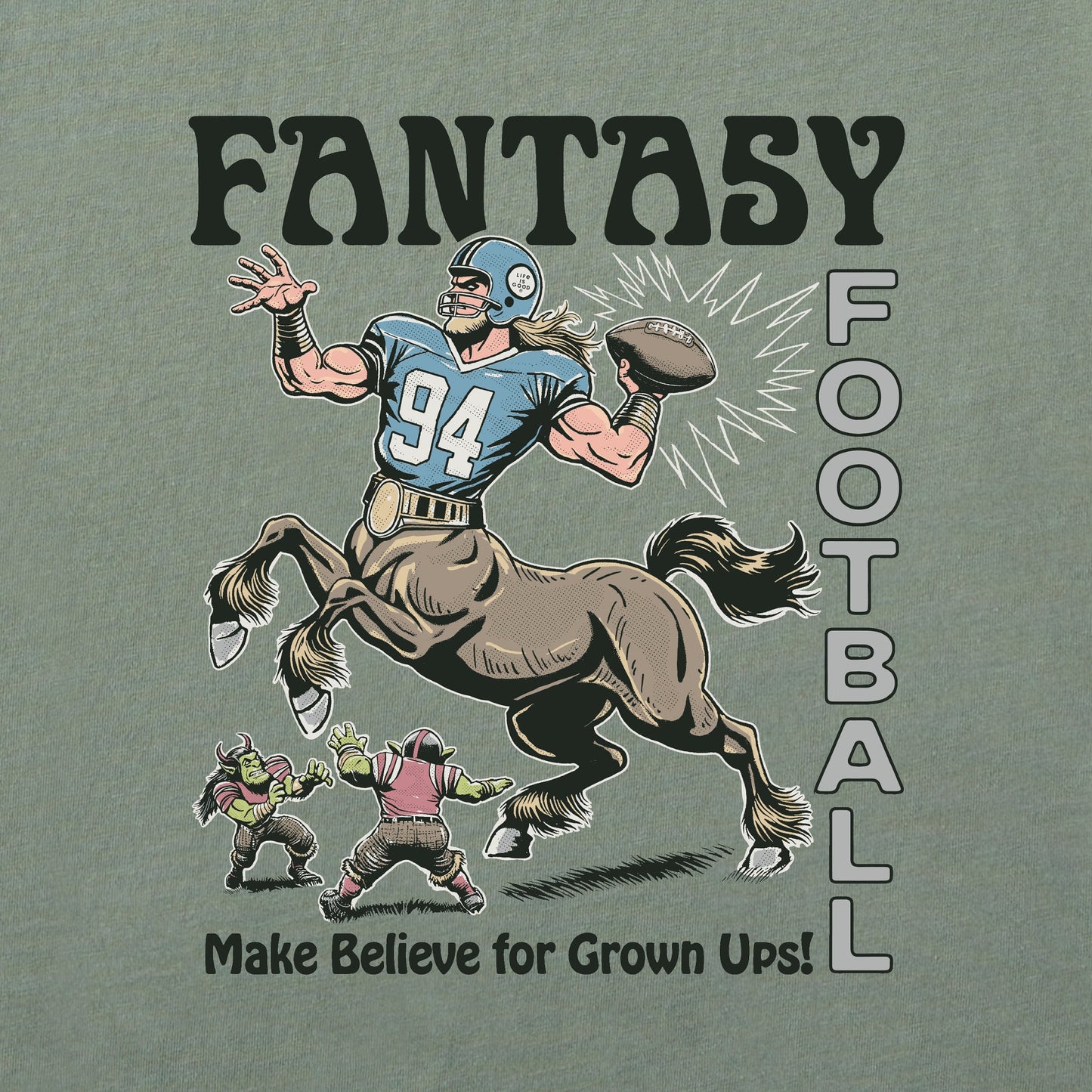 Men's Fantasy Football Centaur Short Sleeve Crusher Tee