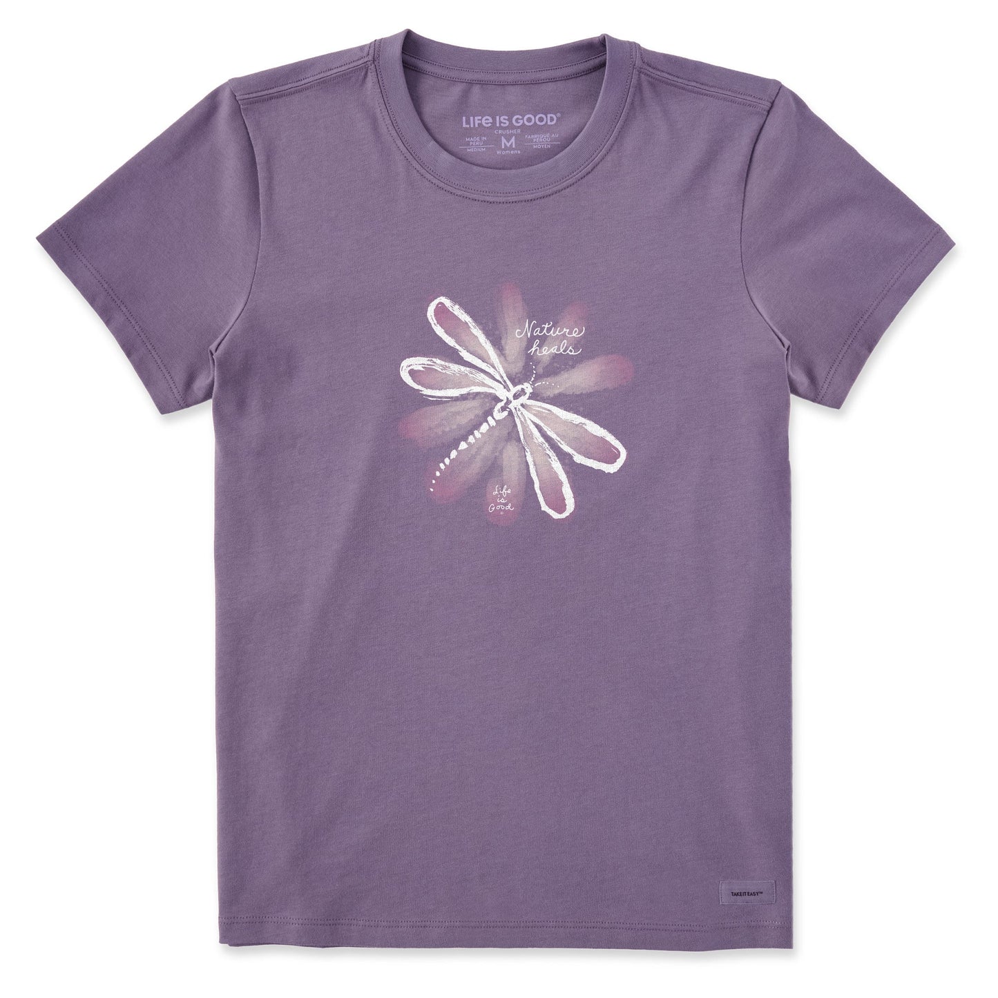 Women's Nature Heals Dragonfly Short Sleeve Crusher Tee
