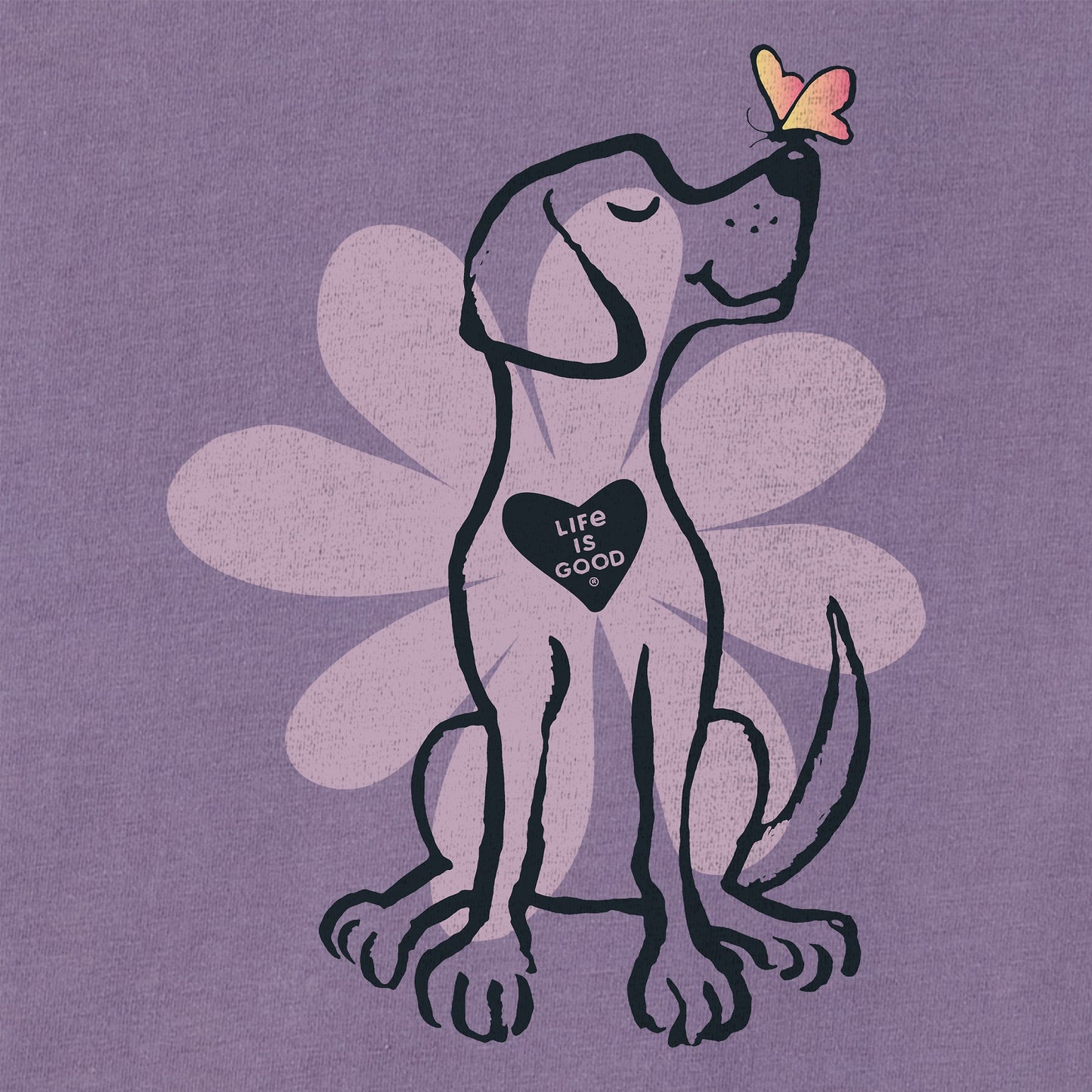 Women's Spring Daisy Dog Short Sleeve Tee