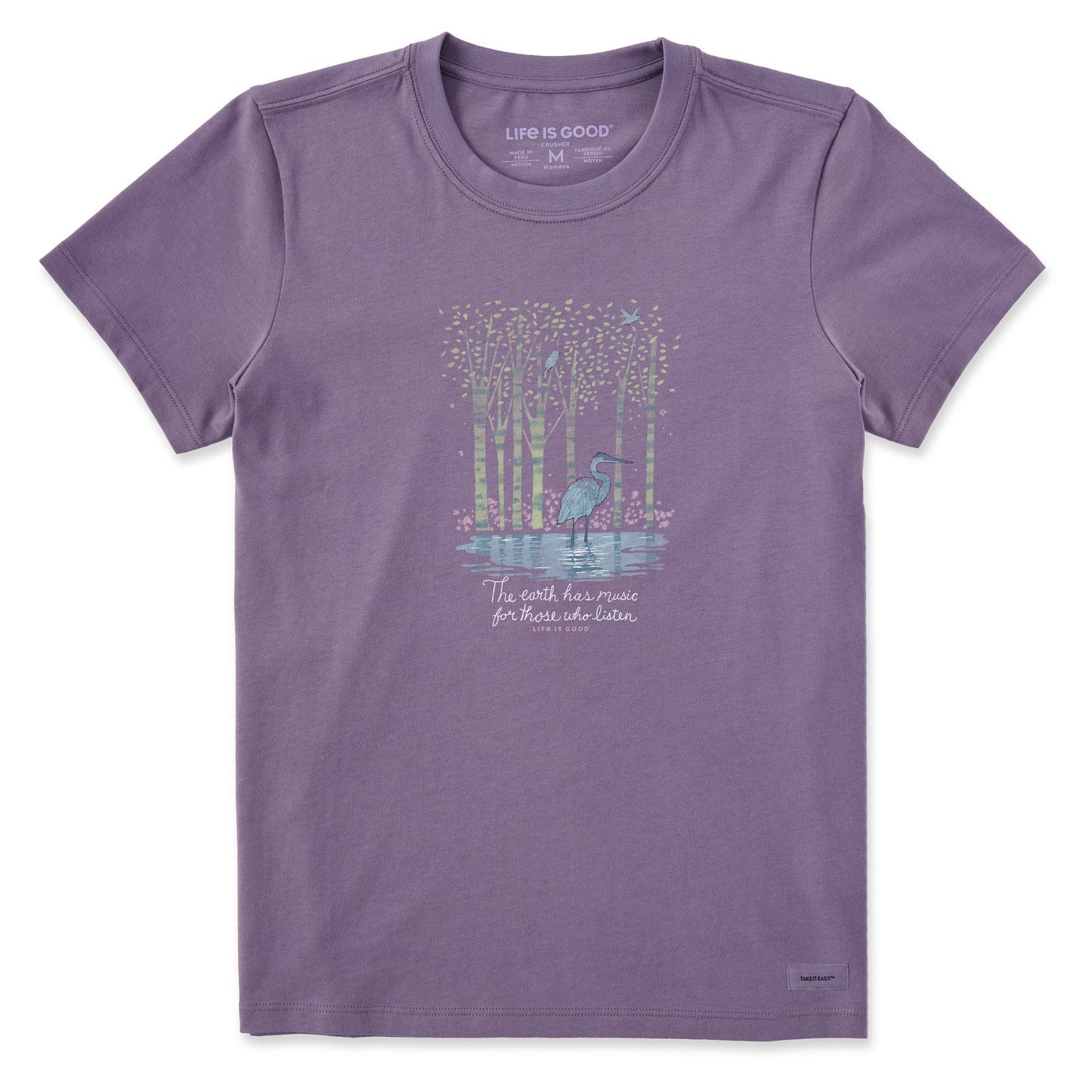 Women's Earth Has Music Heron Short Sleeve Tee