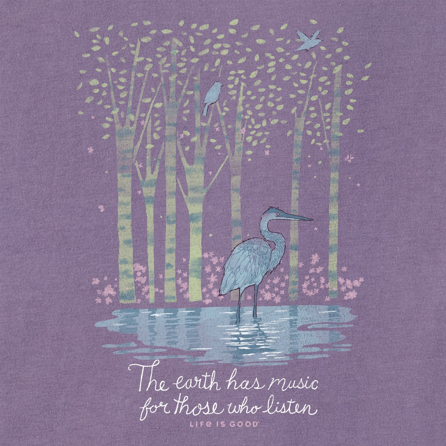 Women's Earth Has Music Heron Short Sleeve Tee