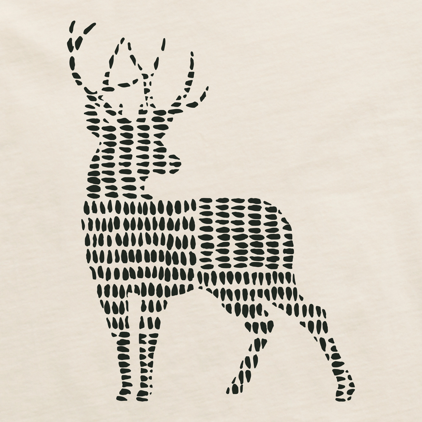 Men's Bert's Cross Hatch Buck Short Sleeve Crusher Tee