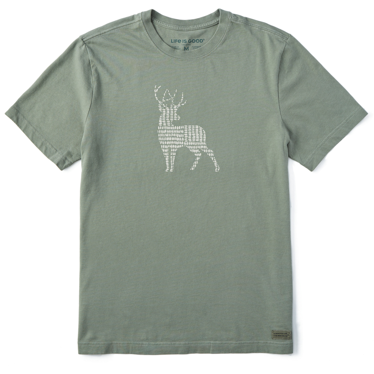 Men's Bert's Cross Hatch Buck Short Sleeve Crusher Tee