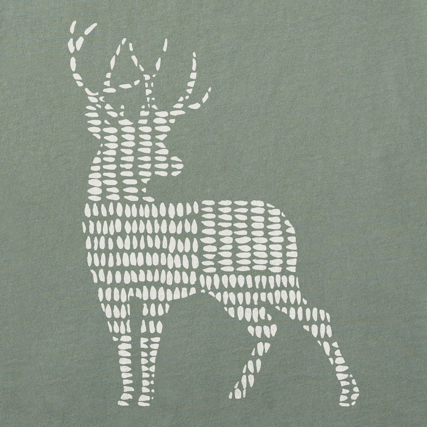 Men's Bert's Cross Hatch Buck Short Sleeve Crusher Tee