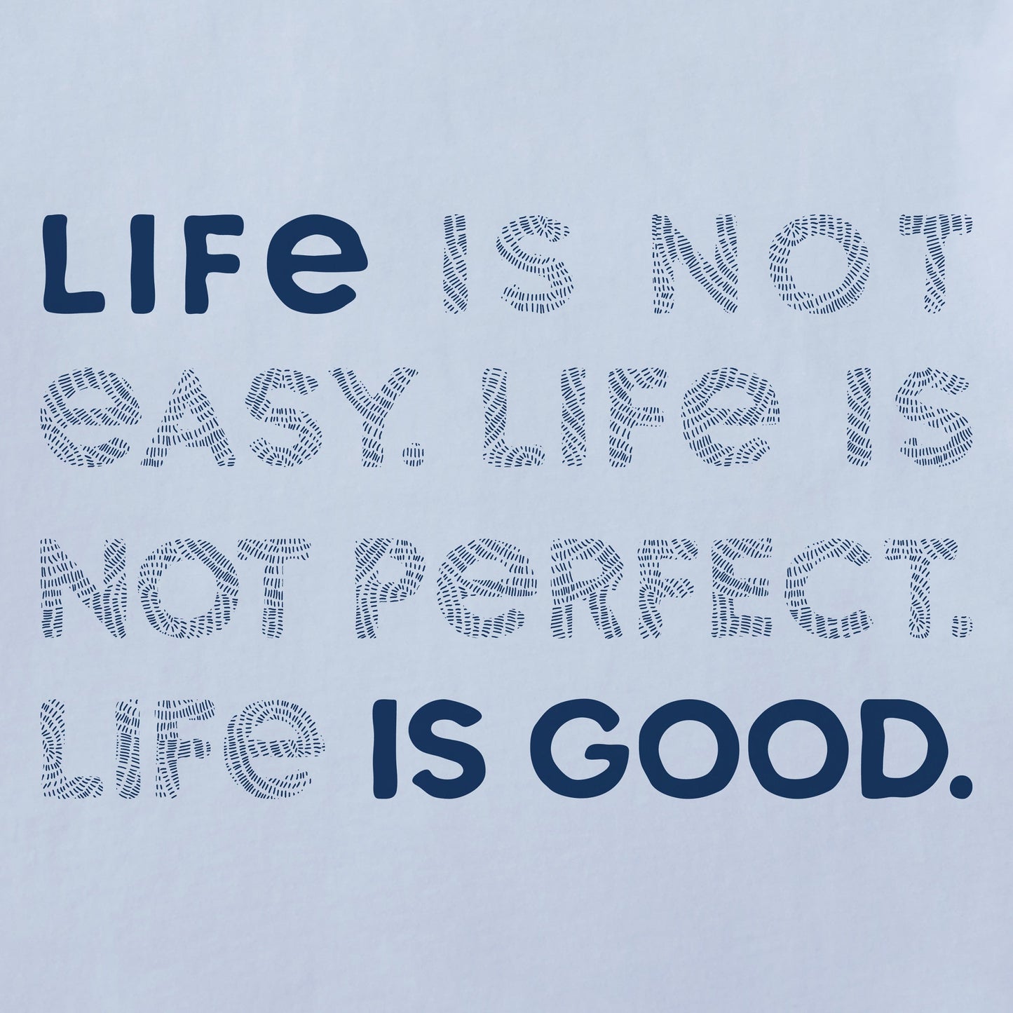 Women's Bert's Braided Life Isn't Easy Short Sleeve Crusher Boxy Tee