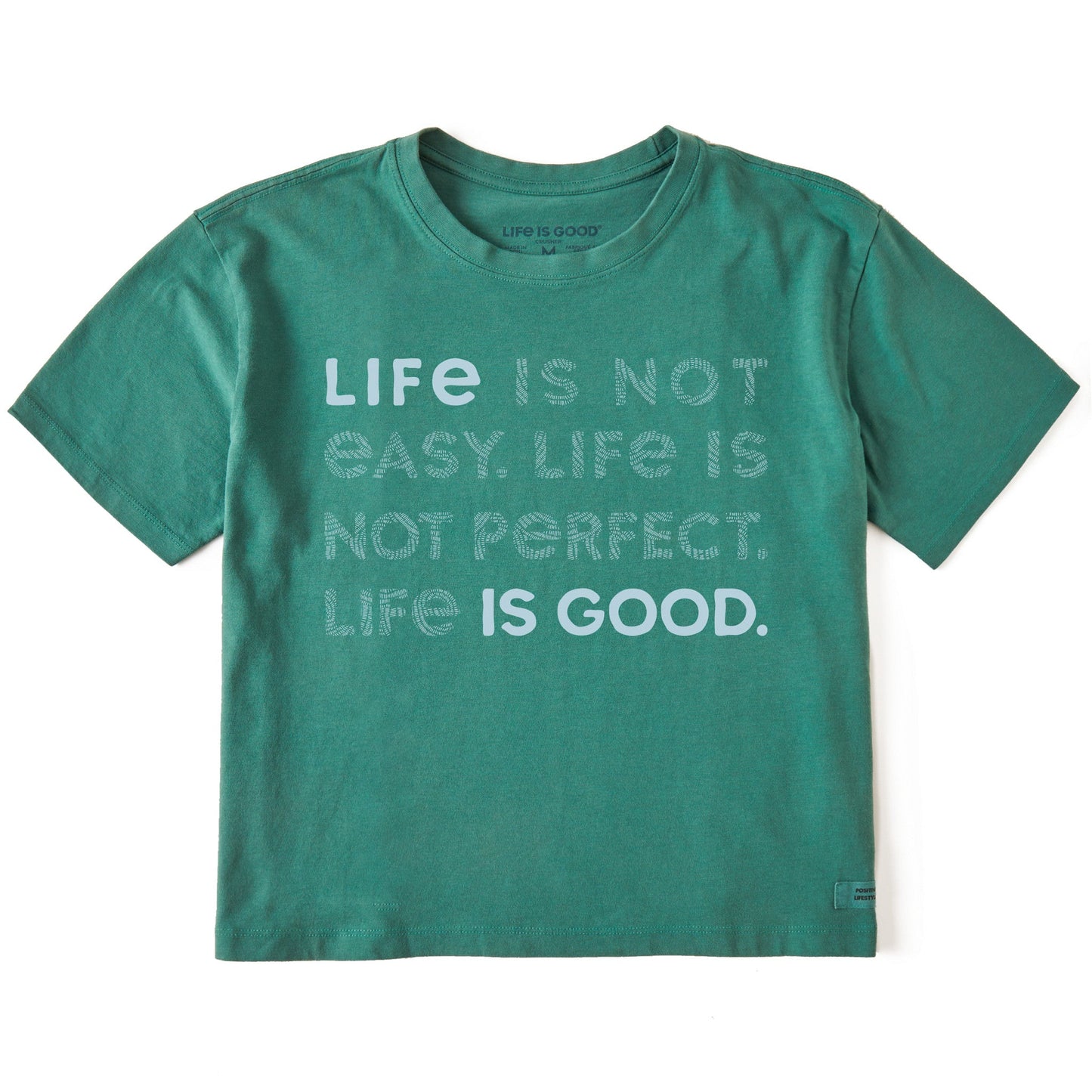 Women's Bert's Braided Life Isn't Easy Short Sleeve Crusher Boxy Tee