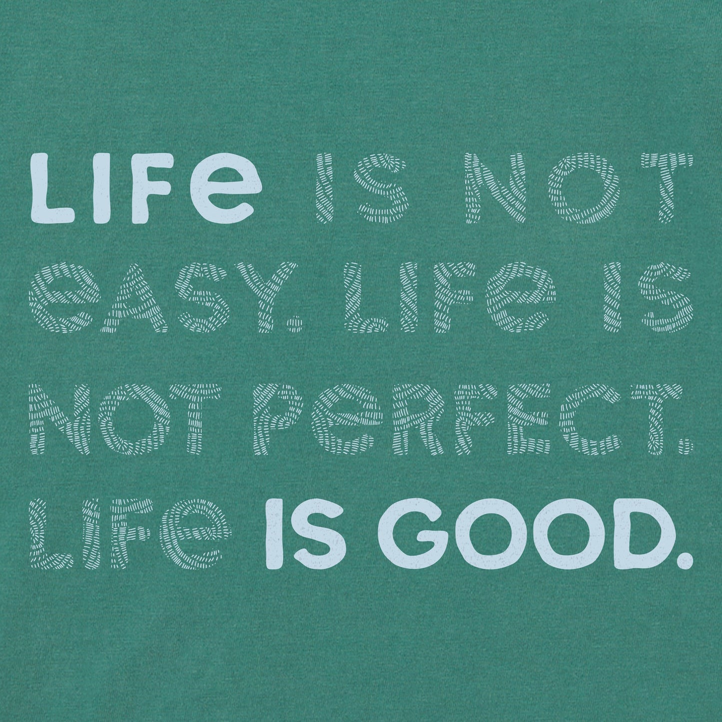 Women's Bert's Braided Life Isn't Easy Short Sleeve Crusher Boxy Tee