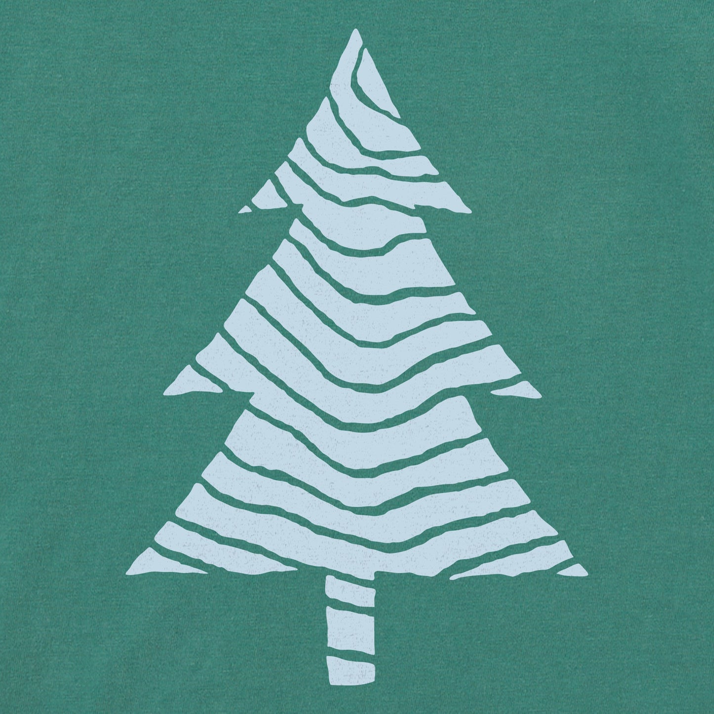 Women's Bert's Wavy Evergreen Short Sleeve Crusher Boxy Tee