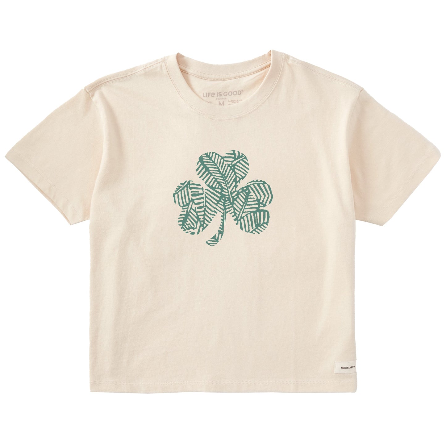 Women's Bert's Tropical Shamrock Short Sleeve Crusher Boxy Tee