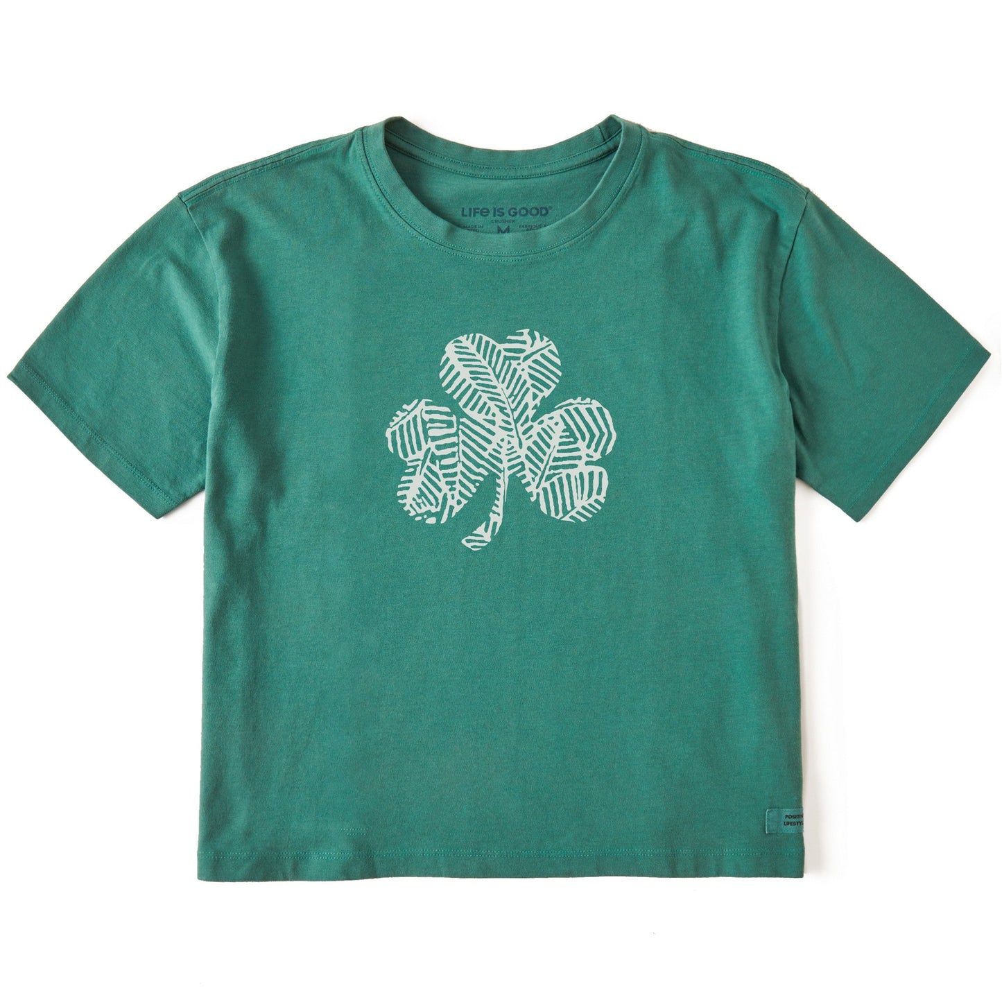 Women's Bert's Tropical Shamrock Short Sleeve Crusher Boxy Tee