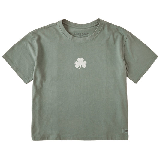 Women's Bert's Shamrock Short Sleeve Crusher Boxy Tee
