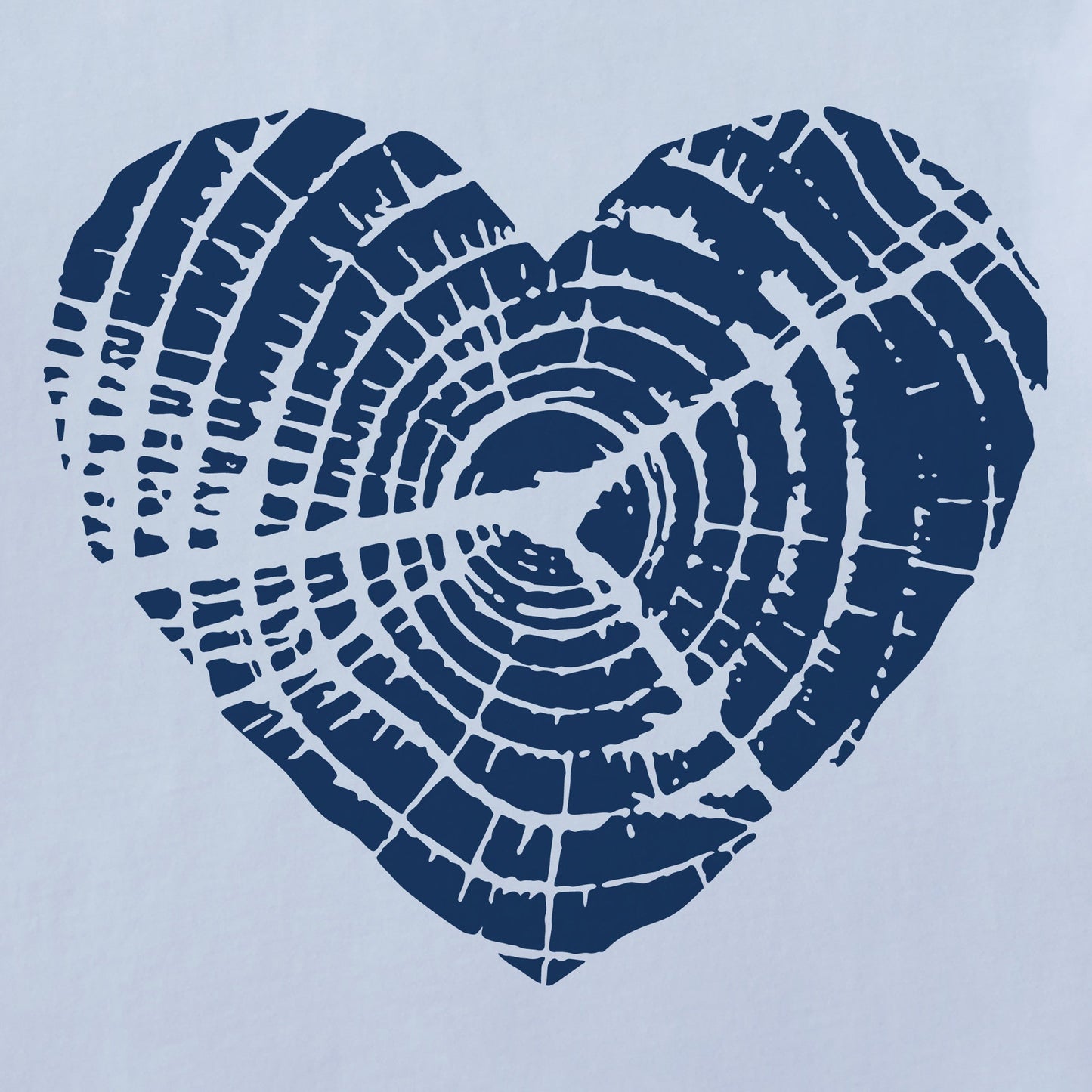 Women's Bert's Hickory Heart Short Sleeve Crusher Boxy Tee