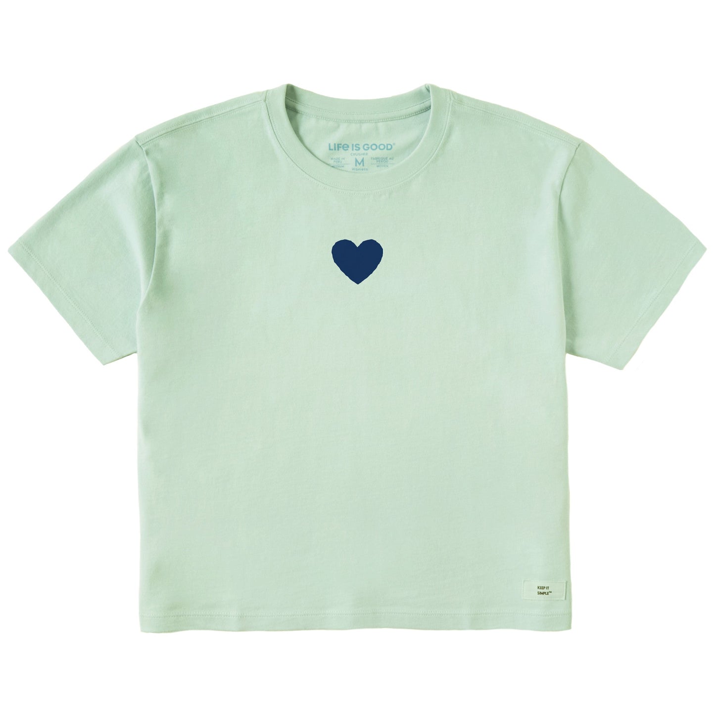 Women's Bert's Heart Short Sleeve Crusher Boxy Tee