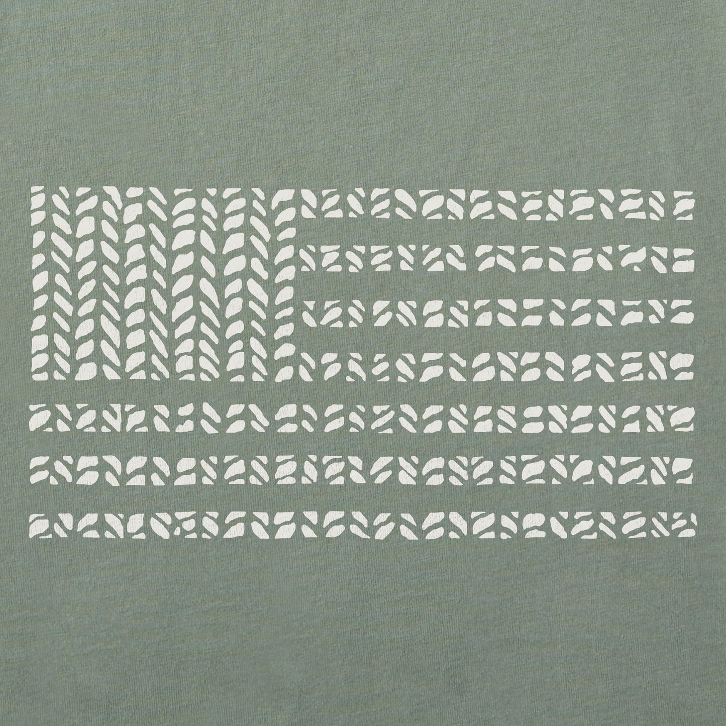 Women's Bert's Herringbone Flag Short Sleeve Crusher Boxy Tee