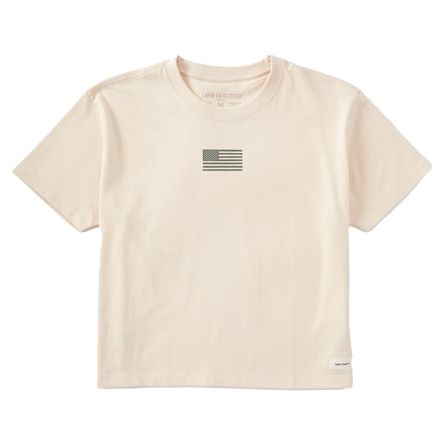 Women's Bert's Flag Short Sleeve Crusher Boxy Tee