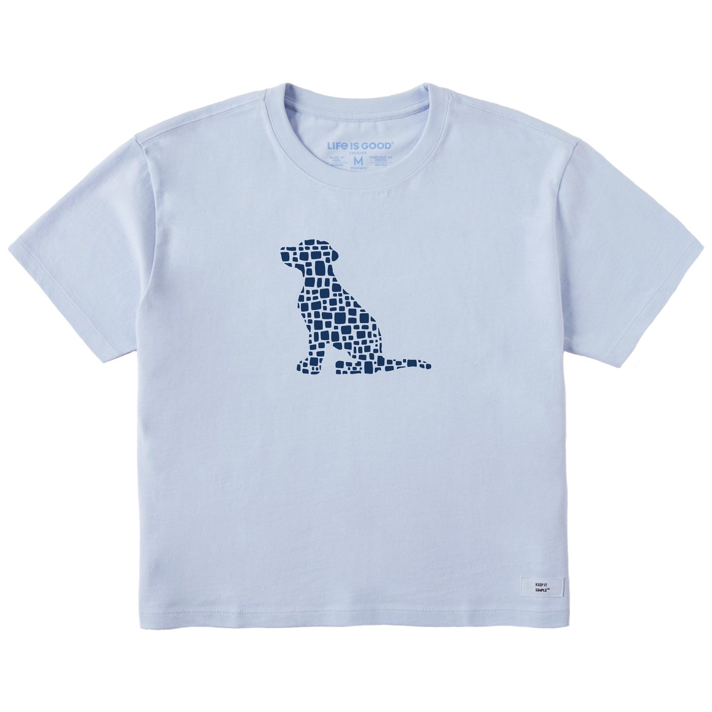 Women's Bert's Cobblestone Dog Short Sleeve Crusher Boxy Tee