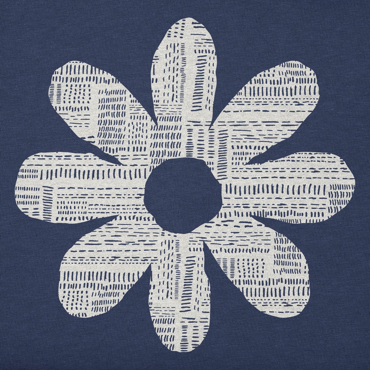 Women's Bert's Patchwork Daisy Short Sleeve Crusher Boxy Tee