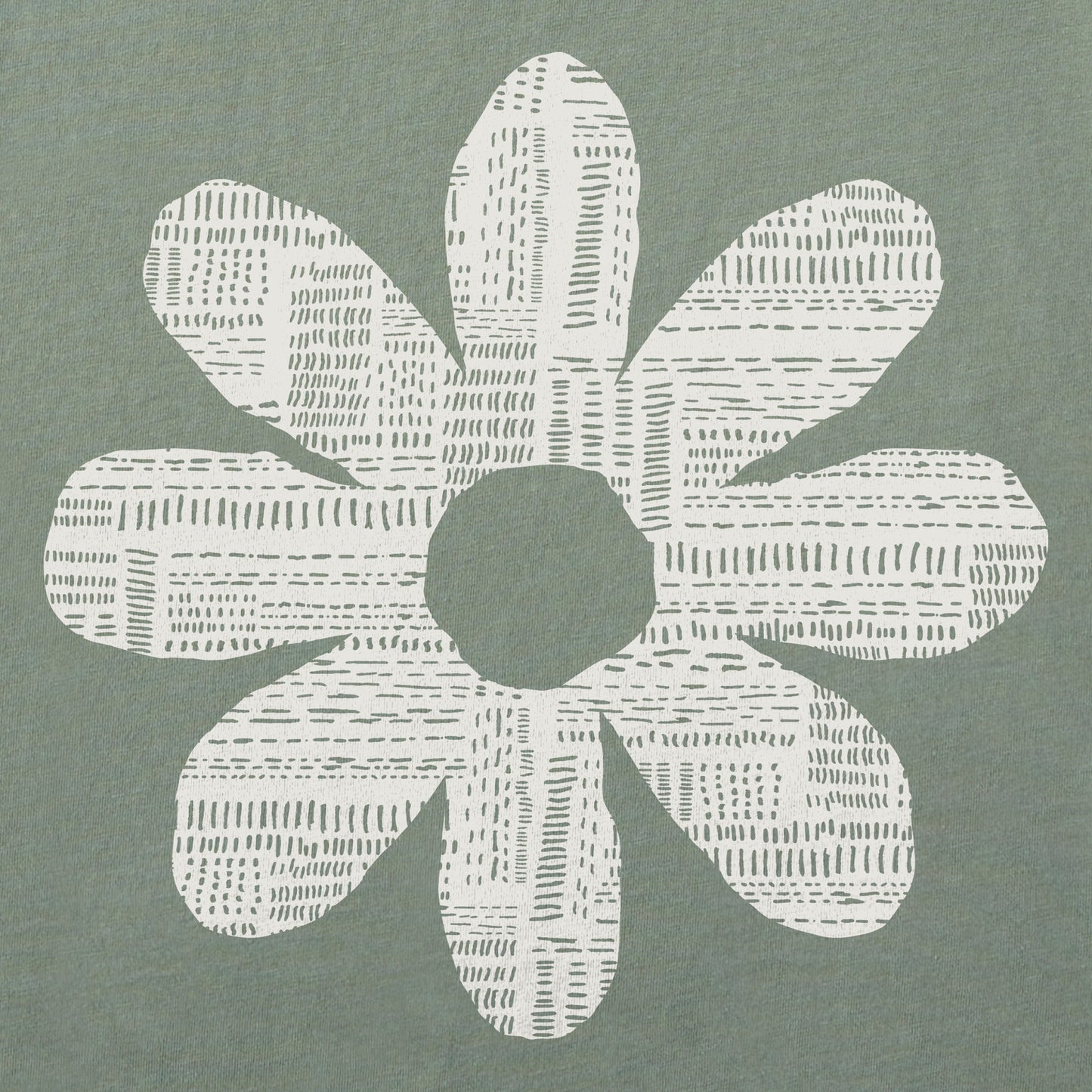 Women's Bert's Patchwork Daisy Short Sleeve Crusher Boxy Tee