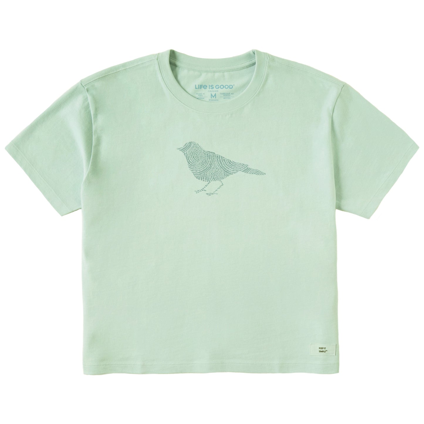 Women's Bert's Braided Bird Short Sleeve Crusher Boxy Tee