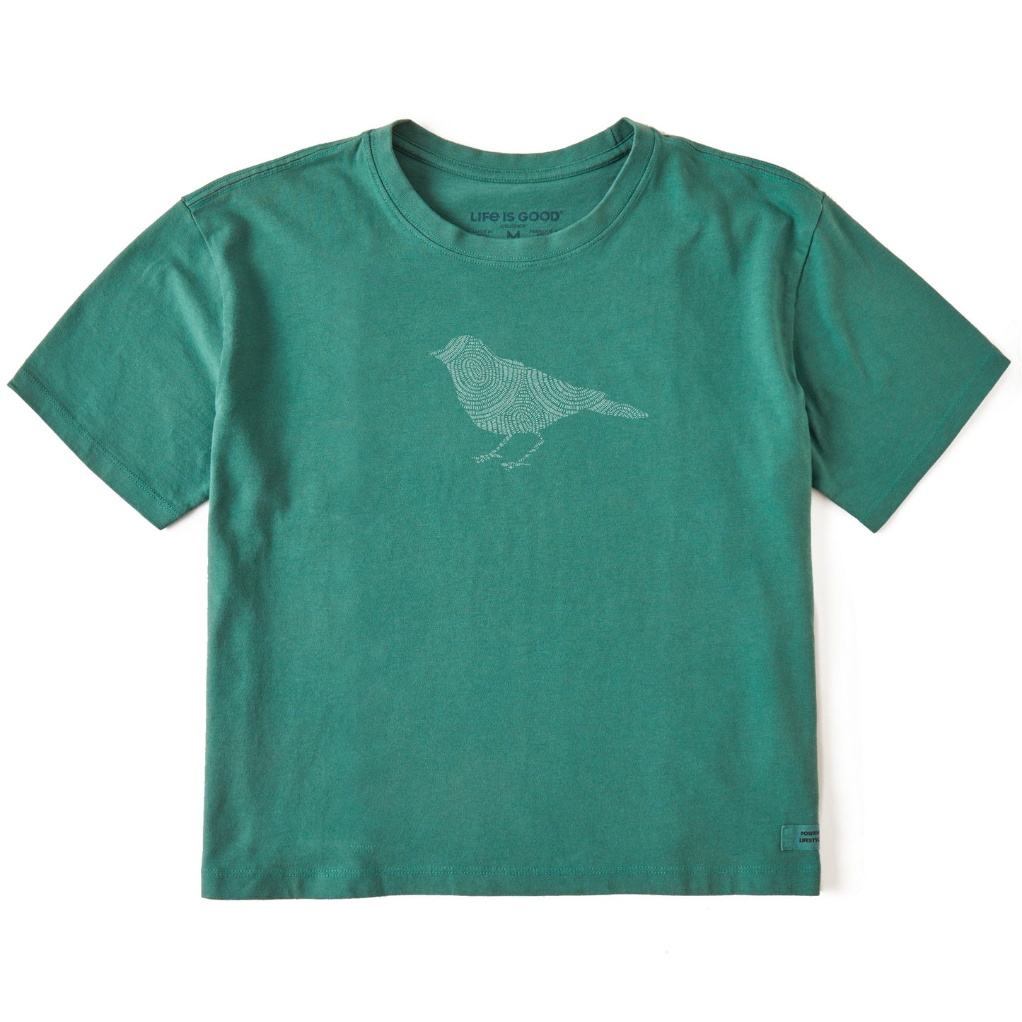 Women's Bert's Braided Bird Short Sleeve Crusher Boxy Tee