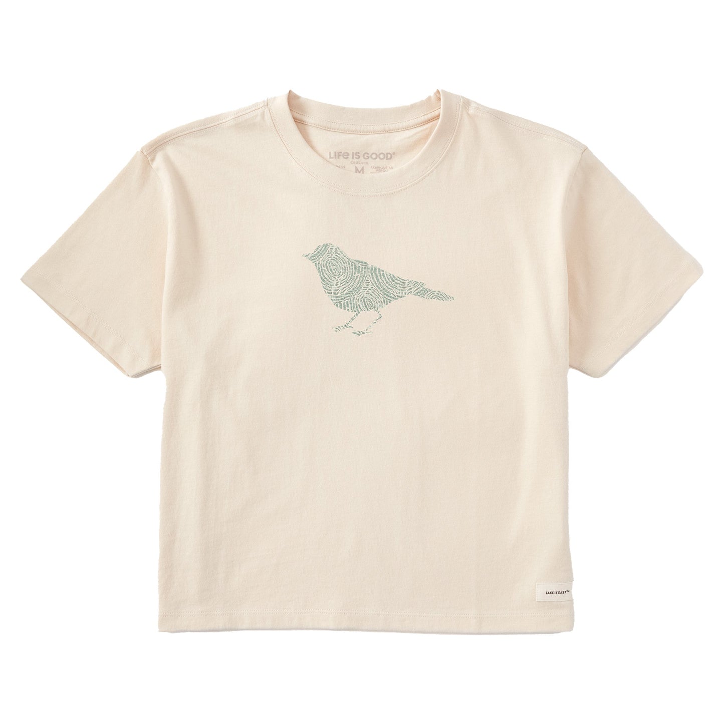 Women's Bert's Braided Bird Short Sleeve Crusher Boxy Tee