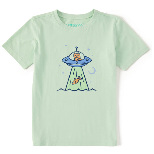 Kids UFO Cat Short Sleeve Crusher Tee
