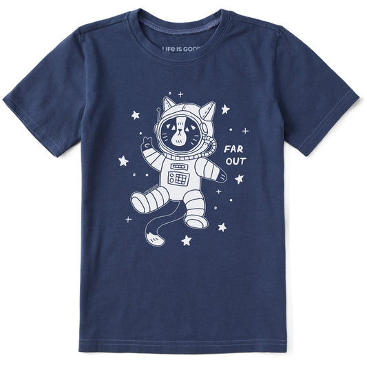 Kids Far Out Catsronaut Short Sleeve Crusher Tee