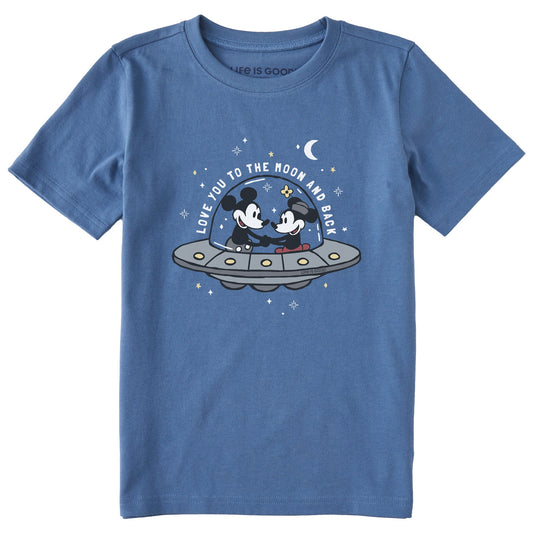 Kids Love You to the Moon and Back Short Sleeve Crusher Tee