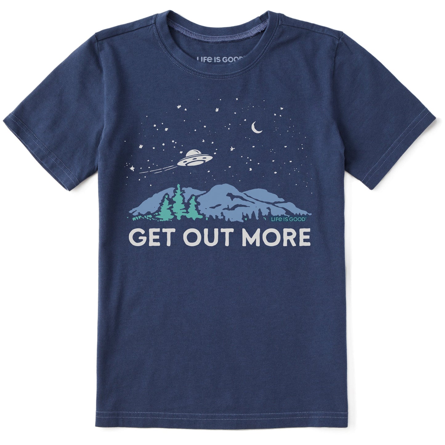 Kids Get Out More UFO Short Sleeve Crusher Tee