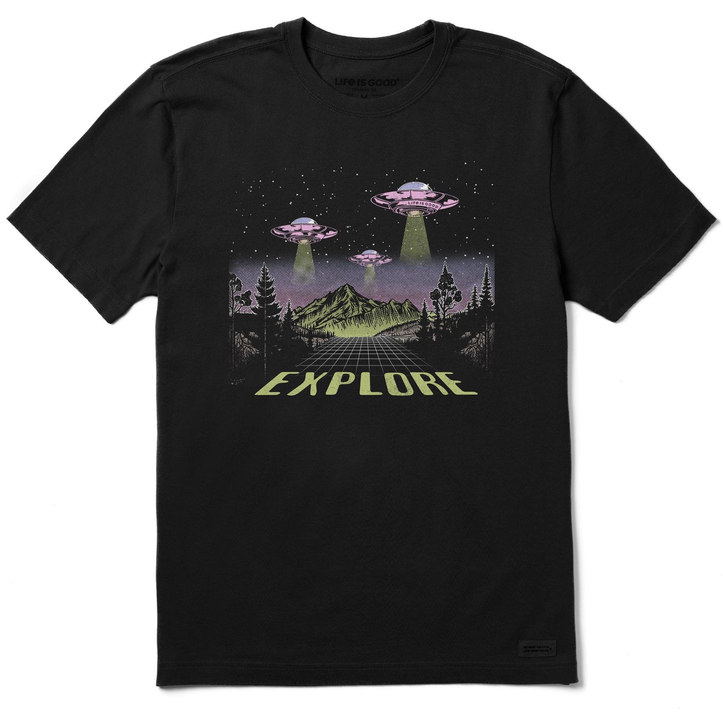 Men's Explore UFO Landscape Short Sleeve Crusher Tee