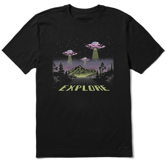 Men's Explore UFO Landscape Short Sleeve Crusher Tee