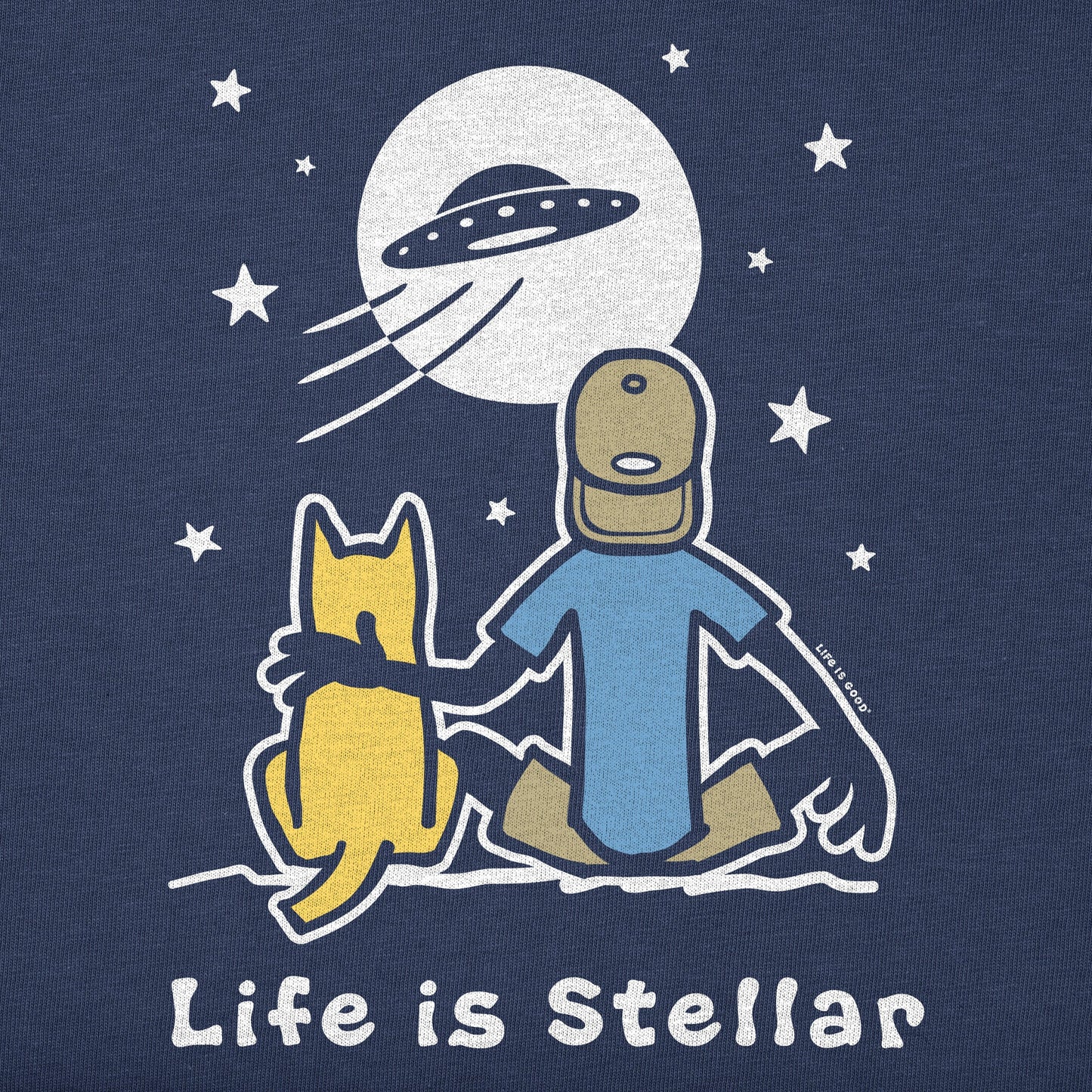 Men's Life is Stellar Jake and Rocket Short Sleeve Crusher Tee