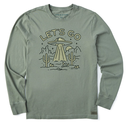 Men's Let's Go UFO Long Sleeve Crusher Tee