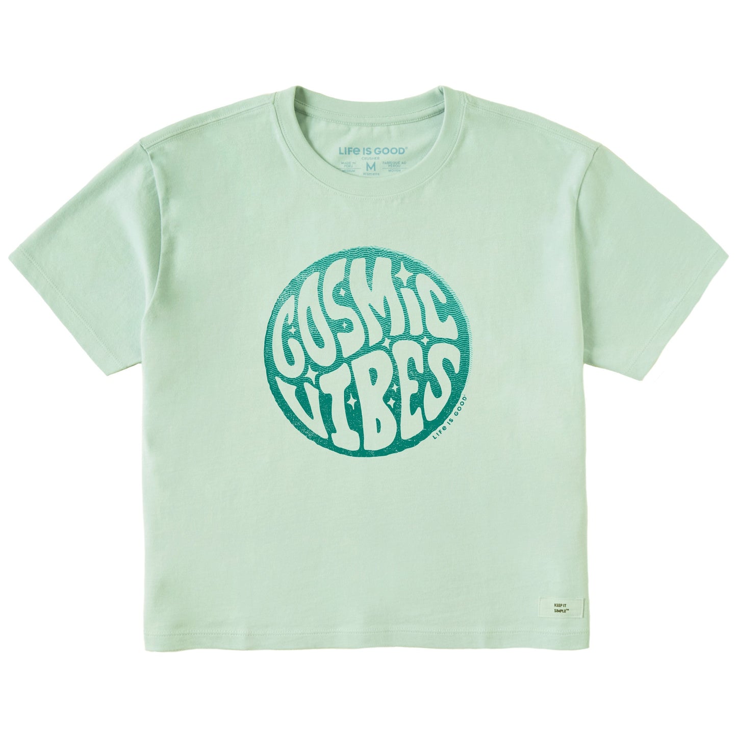 Women's Cosmic Vibes Short Sleeve Crusher Boxy Tee