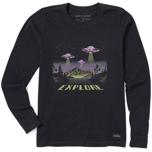 Women's Explore UFO Landscape Long Sleeve Crusher Tee