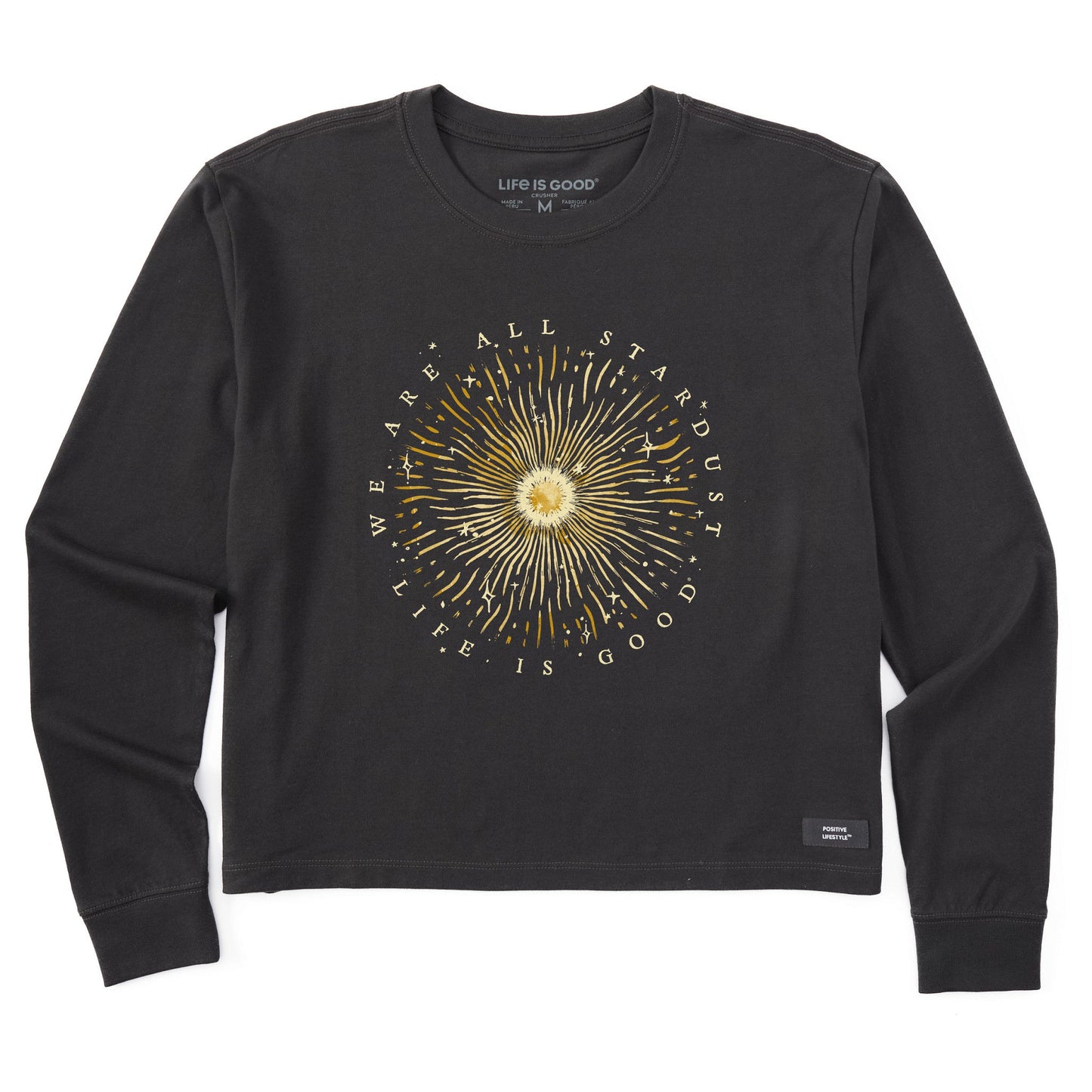 Women's We Are All Stardust Long Sleeve Crusher Boxy Tee