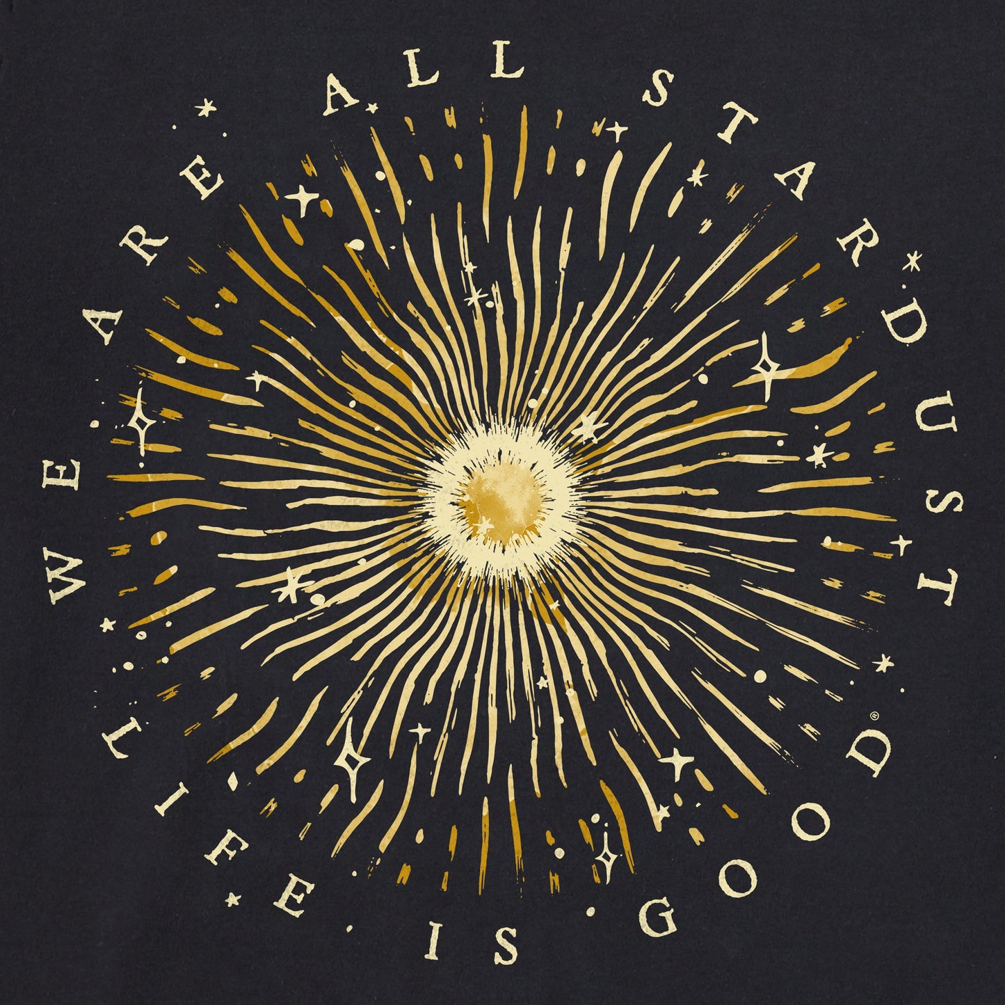 Women's We Are All Stardust Long Sleeve Crusher Boxy Tee