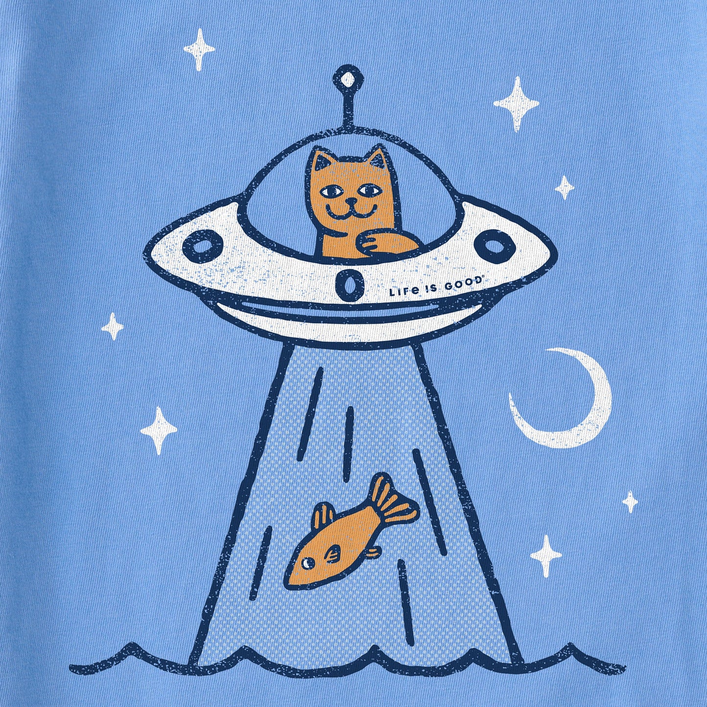 Women's UFO Cat Short Sleeve Crusher Tee