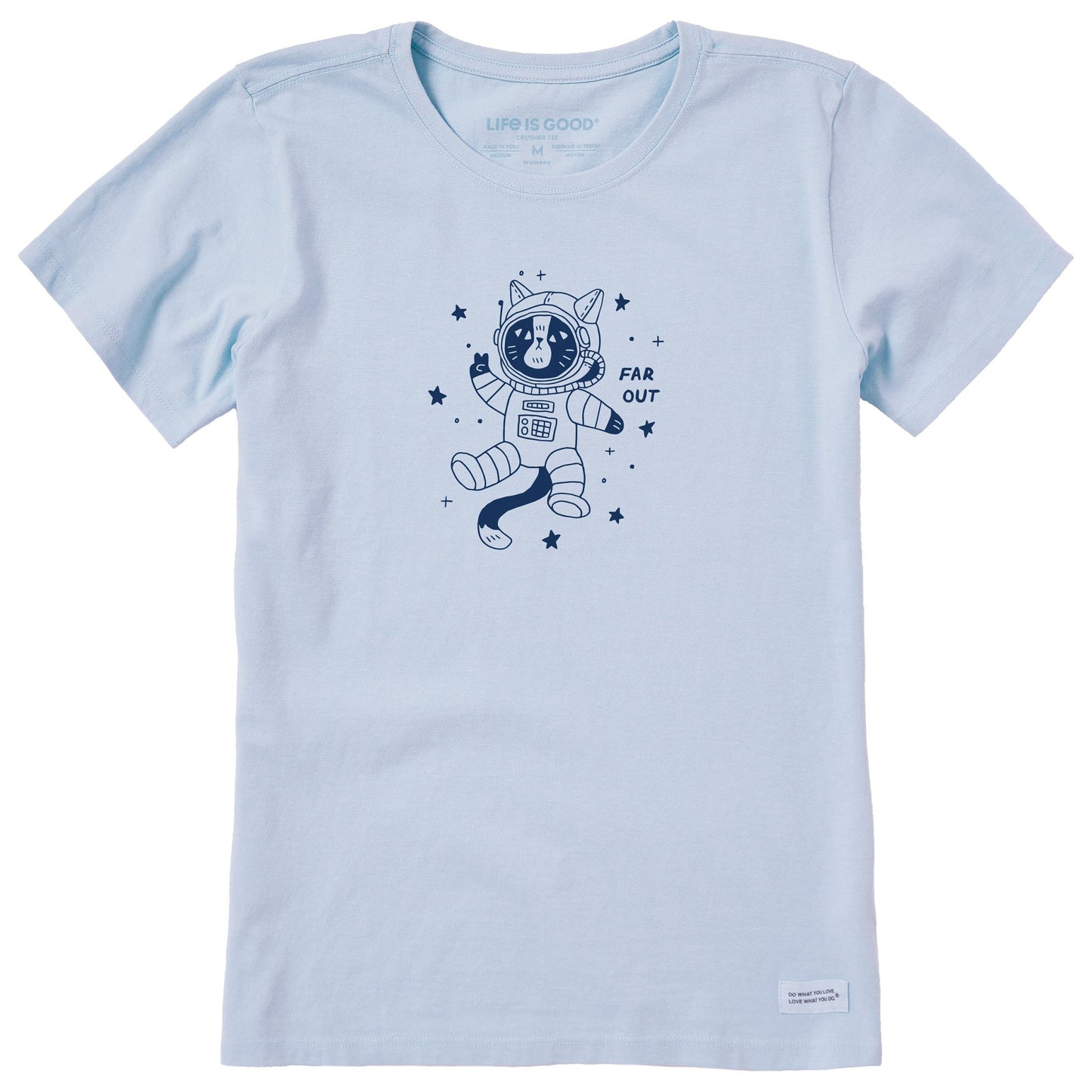 Women's Far Out Catsronaut Short Sleeve Crusher Tee
