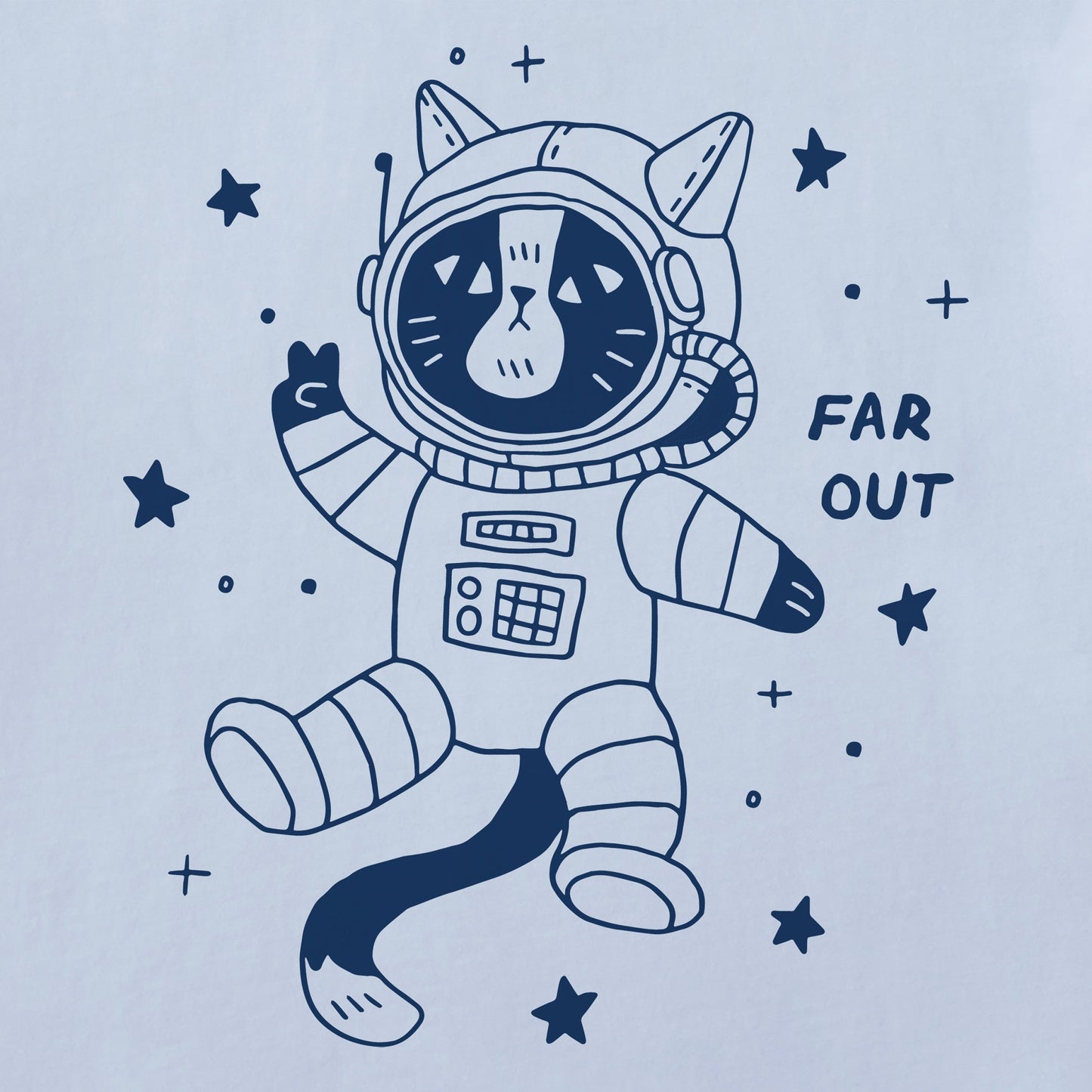 Women's Far Out Catsronaut Short Sleeve Crusher Tee