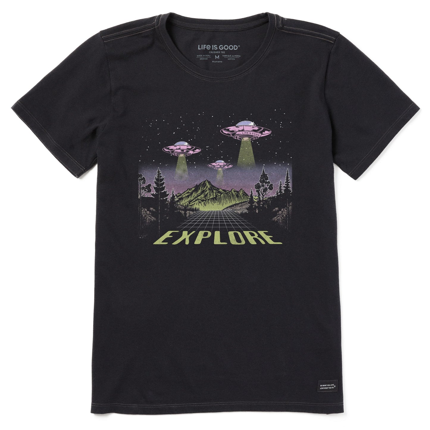 Women's Explore UFO Landscape Short Sleeve Crusher Tee