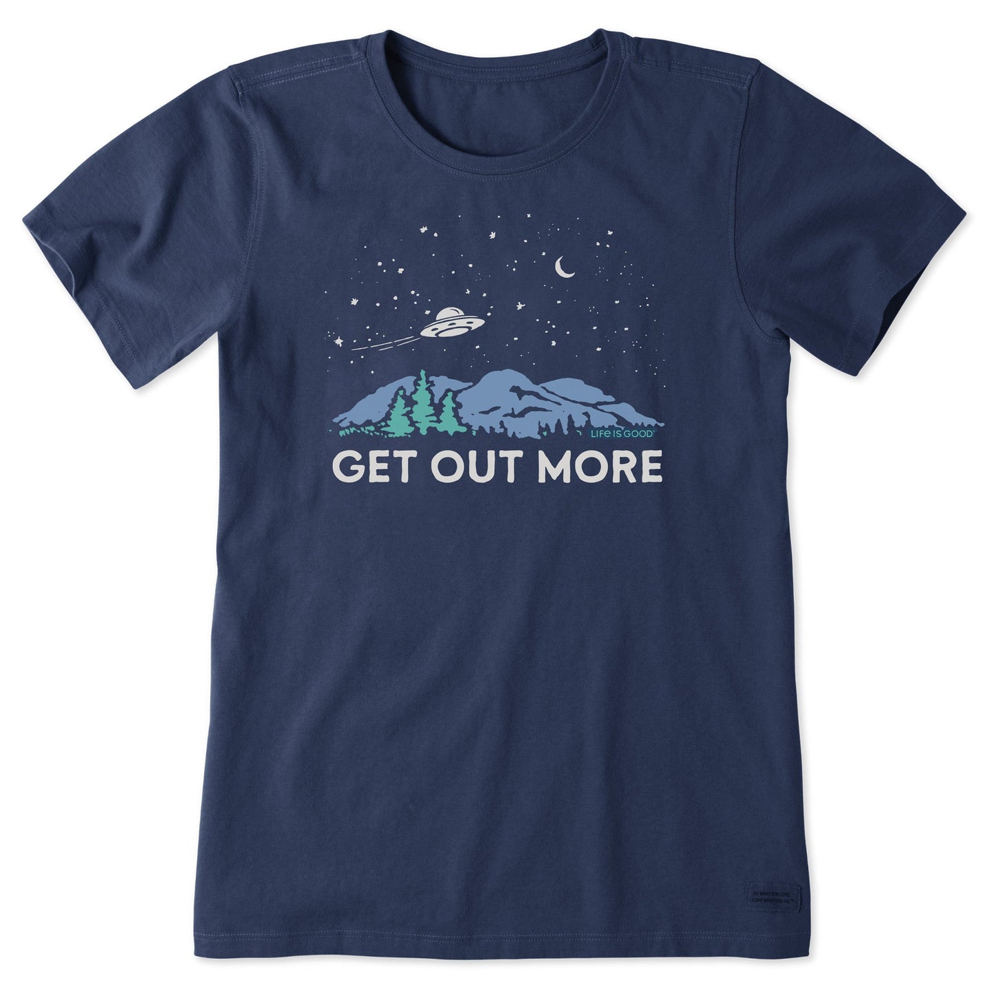 Women's Get Out More UFO Short Sleeve Crusher Tee