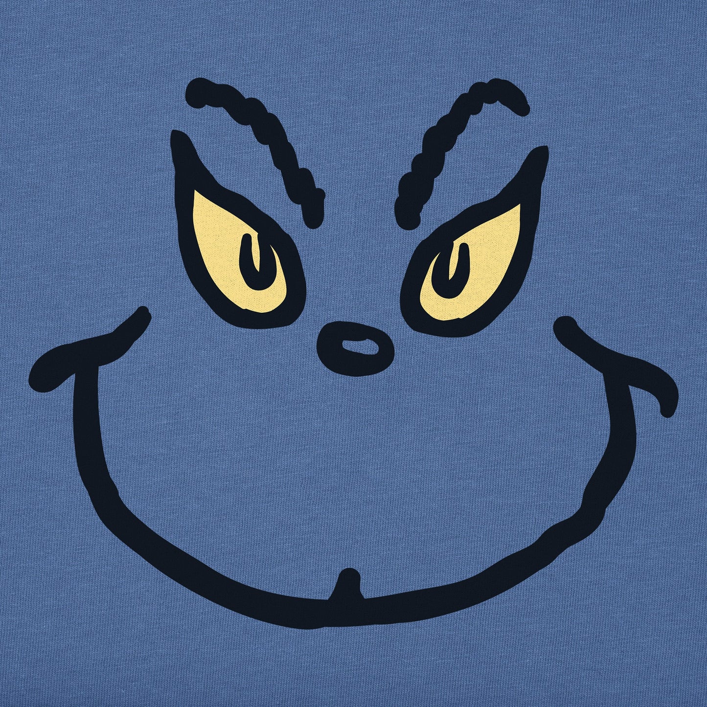 Men's Grinch Grin Long Sleeve Crusher Tee