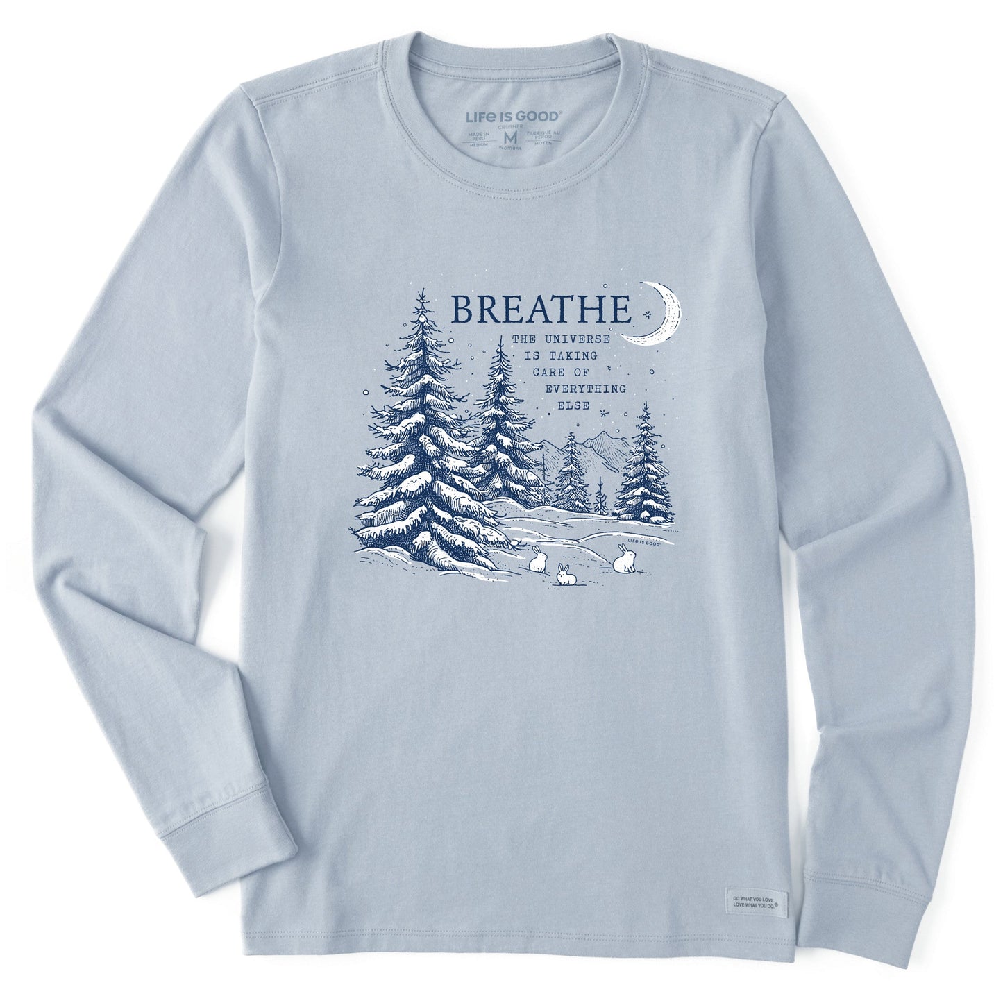 Women's Breathe Universe Pines Long Sleeve Crusher Tee