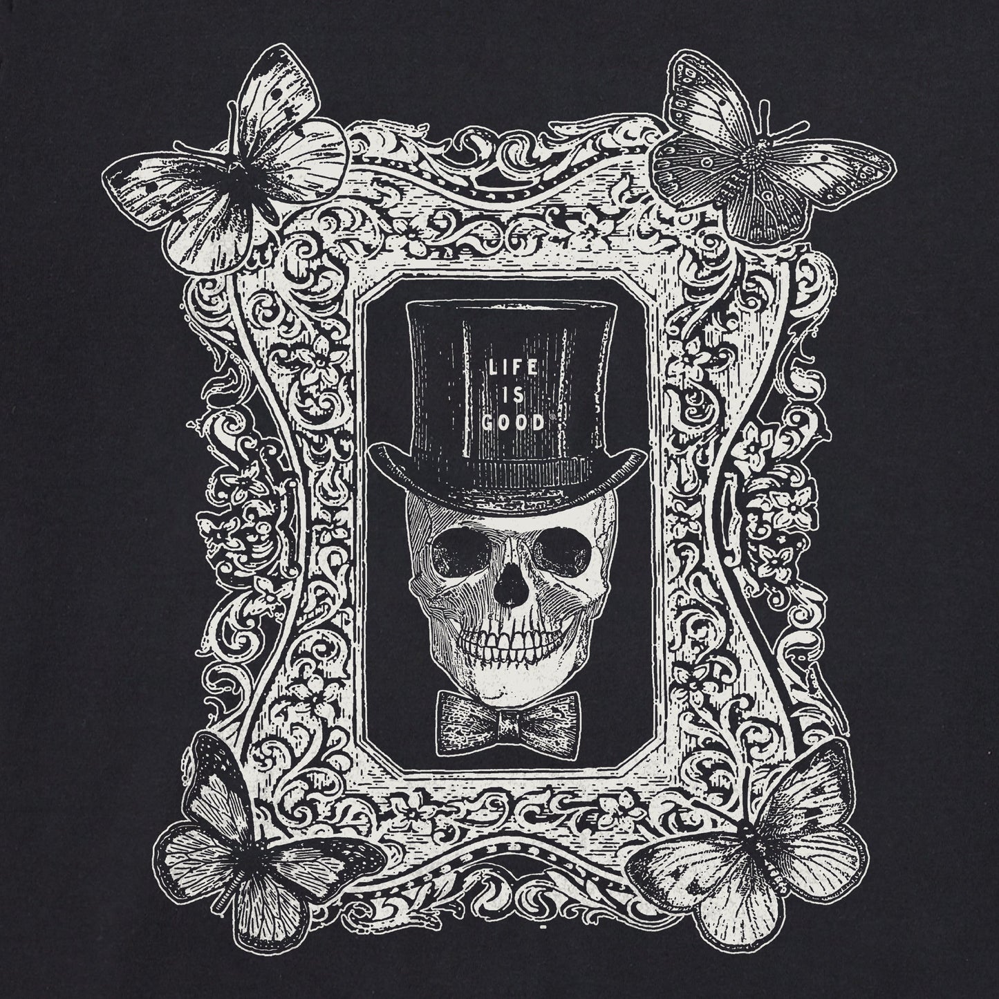 Women's Antique Treat Every Day Skull Short Sleeve Crusher Boxy Tee