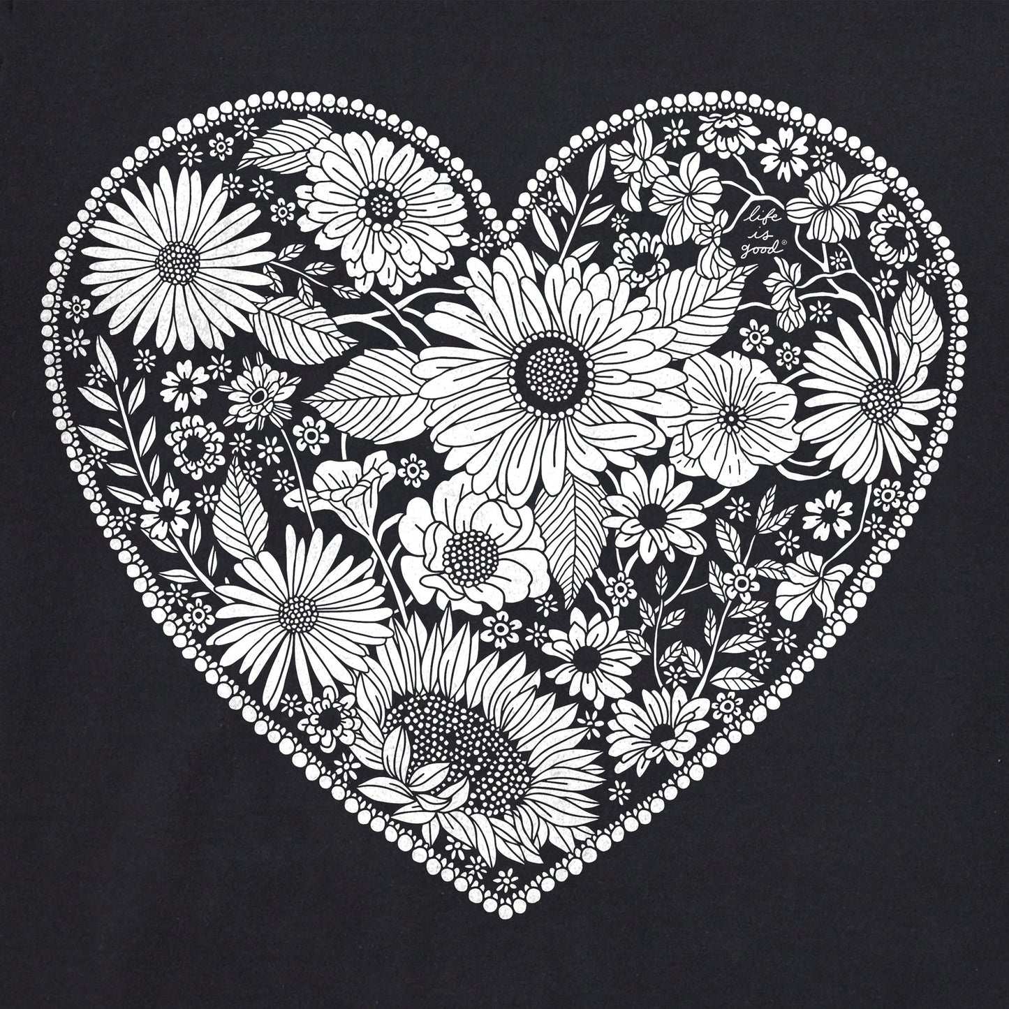 Women's Flowerful Love Short Sleeve Crusher Boxy Tee