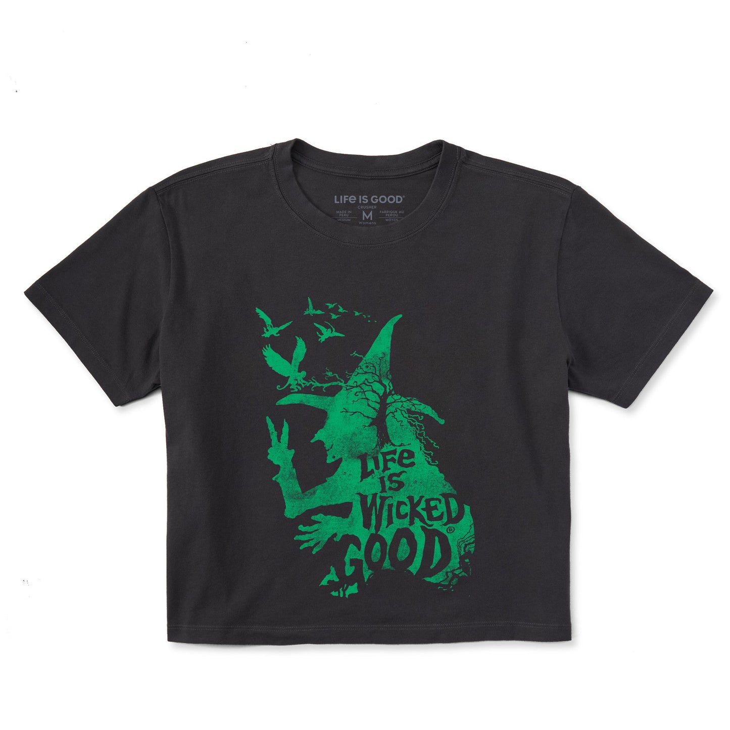 Women's Wizard of Oz Life is Wicked Good Witch Short Sleeve Crusher Boxy Tee