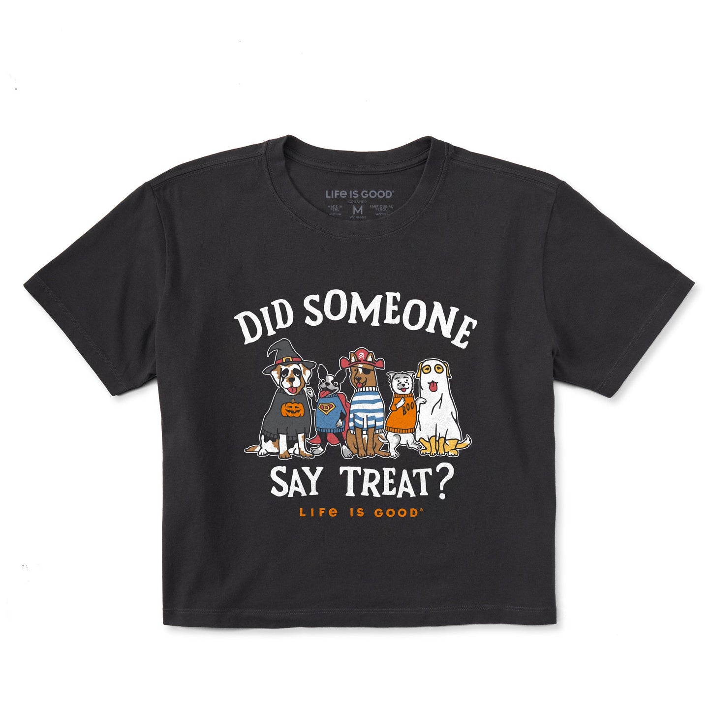 Women's Did Someone Say Treat? Short Sleeve Crusher Boxy Tee